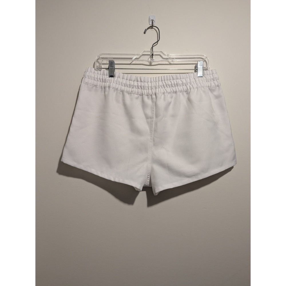 Aritzia TNA Trope Athletic Running Shorts Blue Red Side Stripe White Size Large - Picture 3 of 6